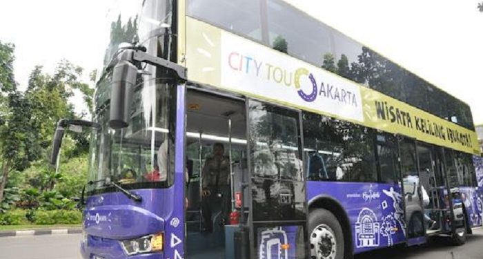 Cara Naik Bus Wisata Gratis Keliling Jakarta