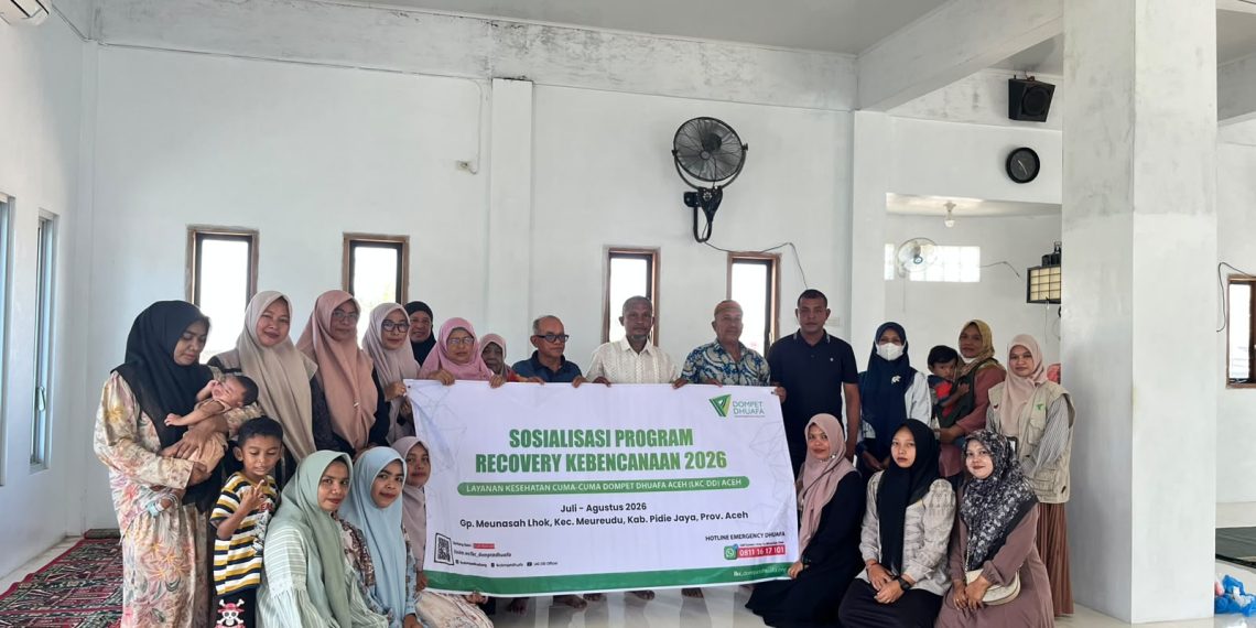Perkuat Layanan Kesehatan Pascabencana, LKC Dompet Dhuafa Aceh Gandeng Masyarakat Gampong Meunasah Lhok