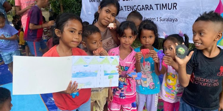 Layanan Dukungan Psikososial: PT PLN Indonesia Power UBP Banten 1 Suralaya bersama Rumah Zakat Untuk Anak-Anak Ameaba, Kab. Nagekeo
