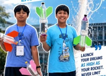 Belajar Sains Jadi Lebih Seru, Siswa JIBS Uji Coba Roket Air