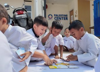 Puluhan Anak TK Belajar Palestina Lewat Permainan Interaktif